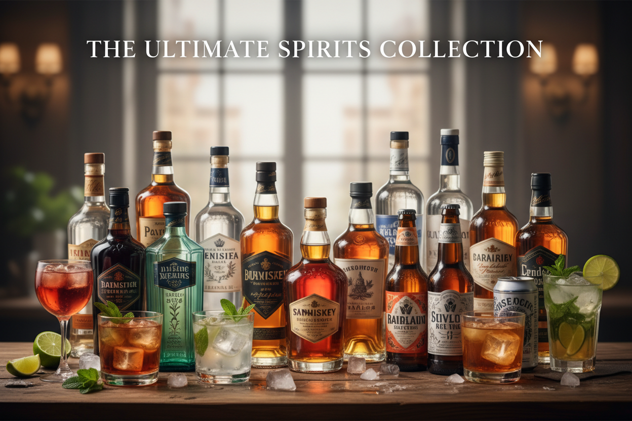 Drinks and spirits collection